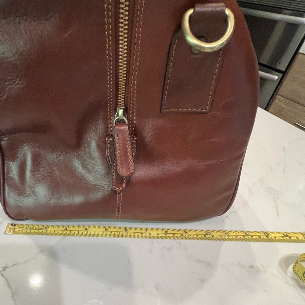 🆕 Lucaldo Firenze Leather Duffle Bag - Picture 17 of 17
